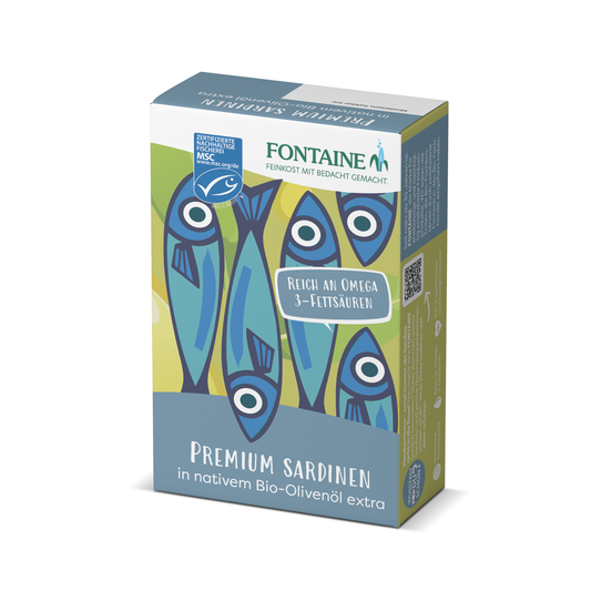 Premium Sardinen in nativem Bio-Olivenöl extra