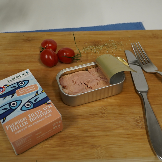 Premium Filets vom hellen Thunfisch Serviervorschlag