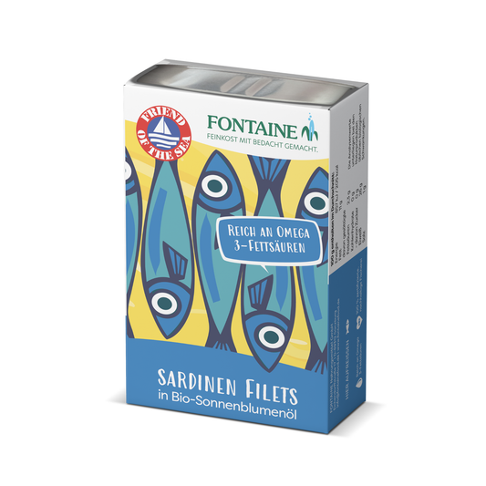 Sardinen Filets in Bio-Sonnenblumenöl