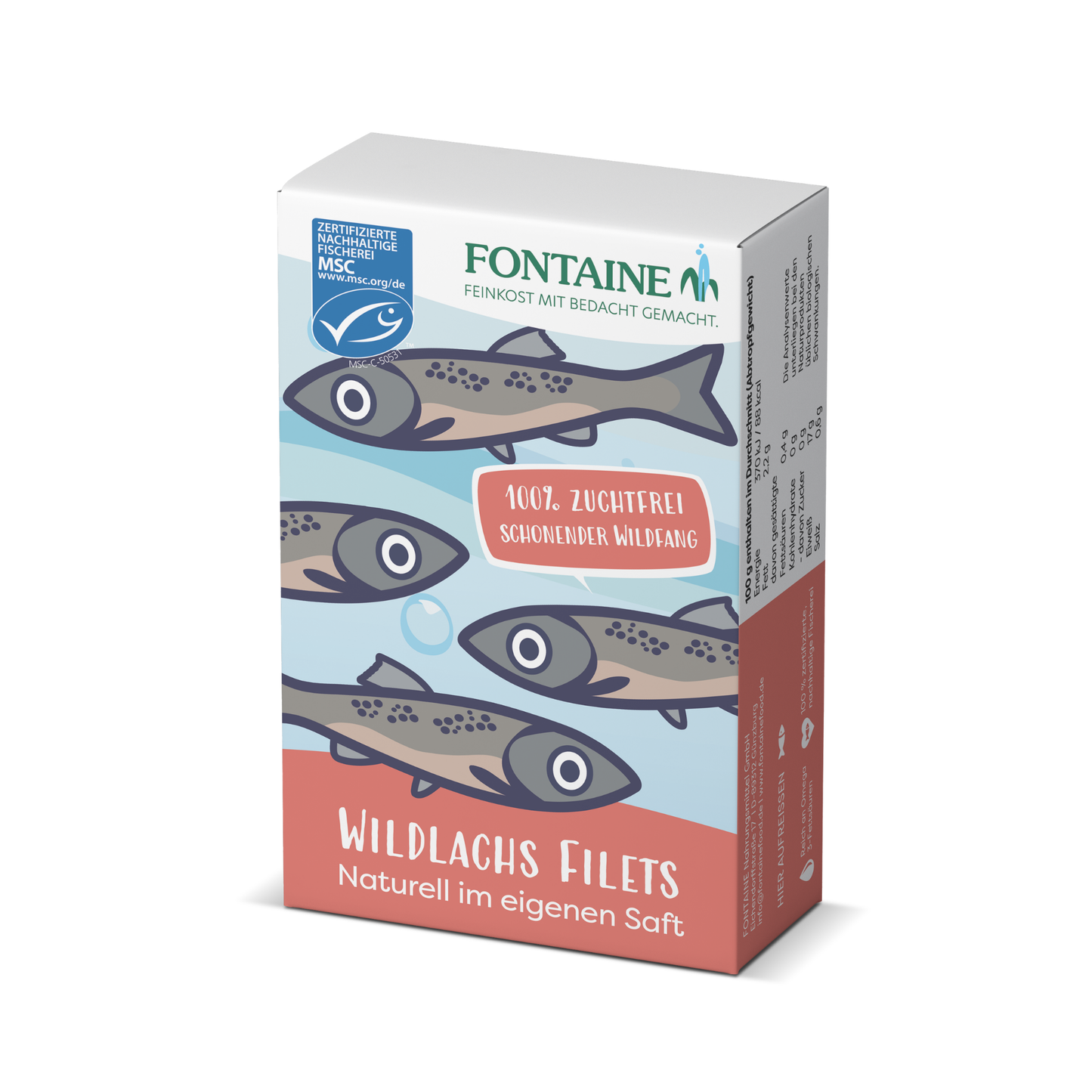 Wildlachs Filets Naturell im eigenen Saft