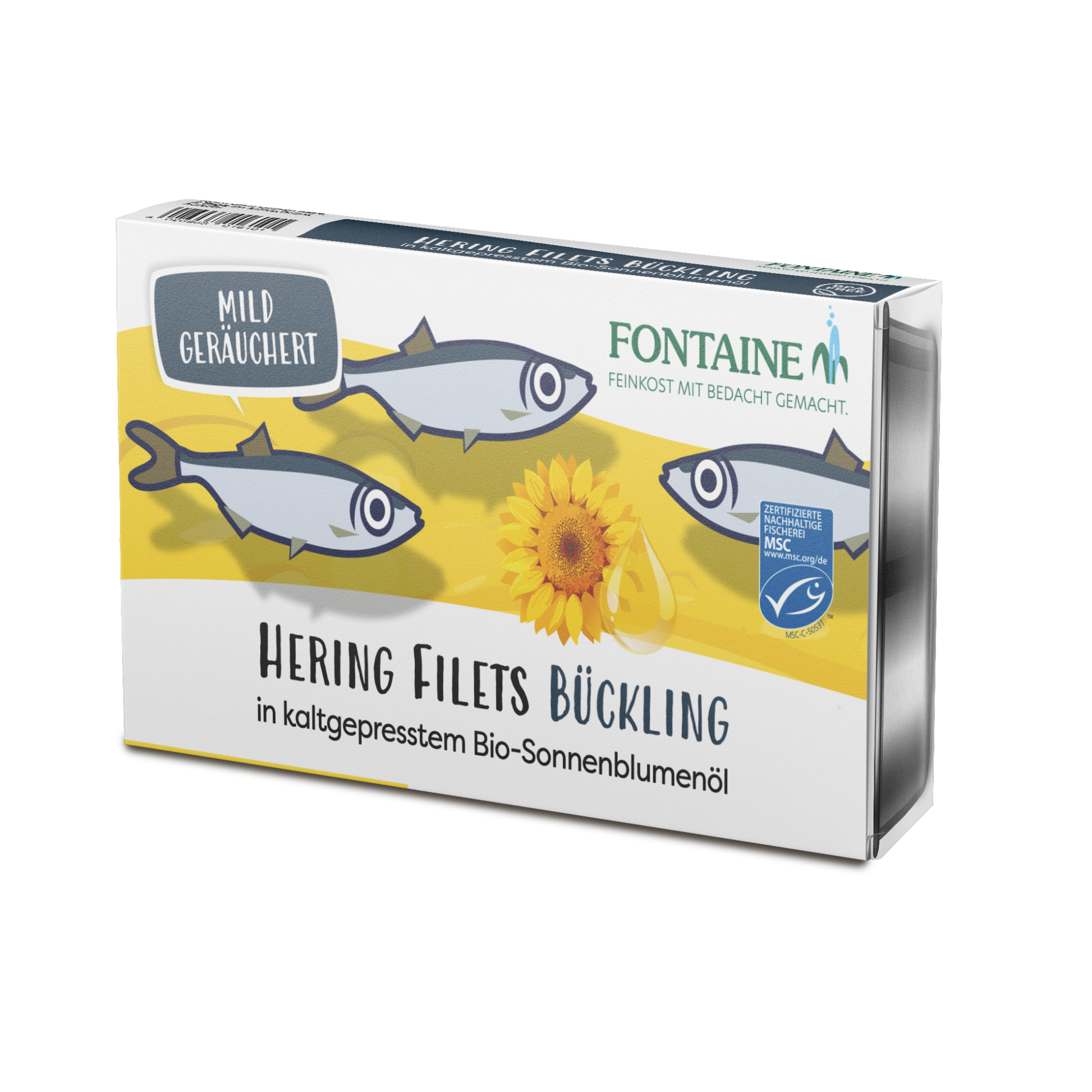 Eine Dose Bückling freigestellt