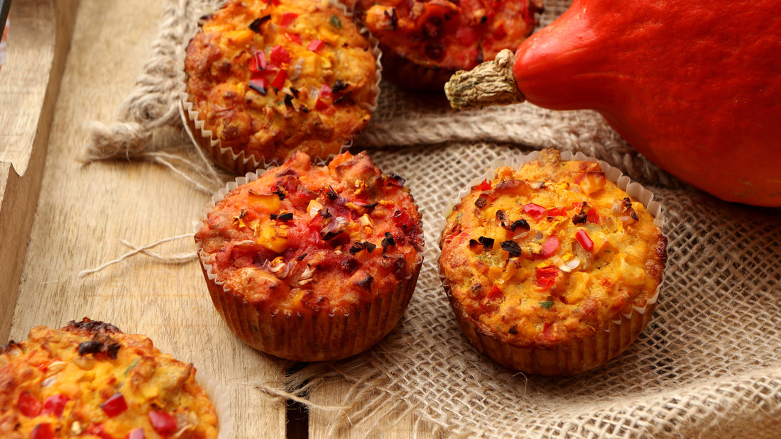 Knusprige deftige Muffins mit Thunfisch