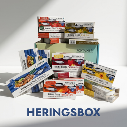 Heringsbox: Sechsmal Hering. Immer anders lecker.