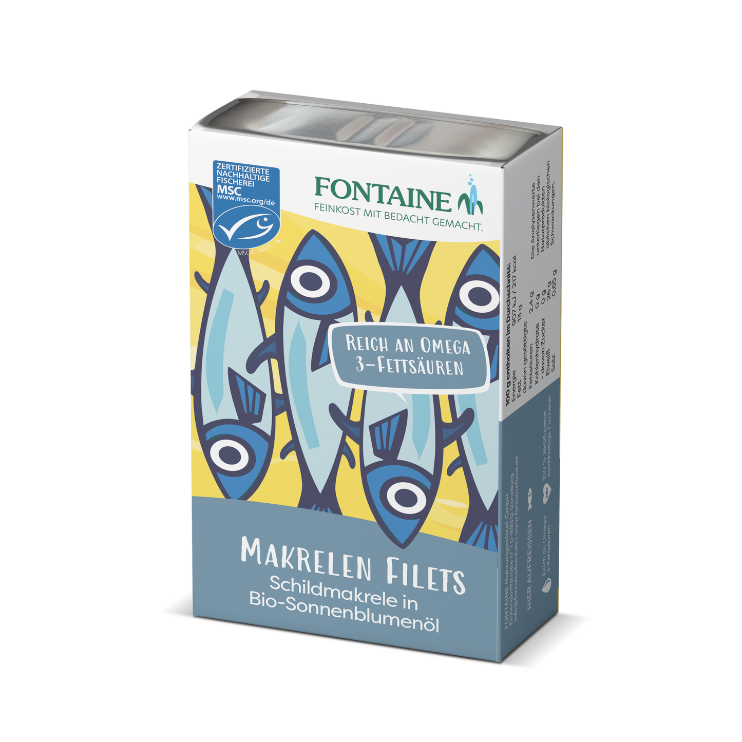 Makrelen Filets - Schildmakrele in Bio-Sonnenblumenöl