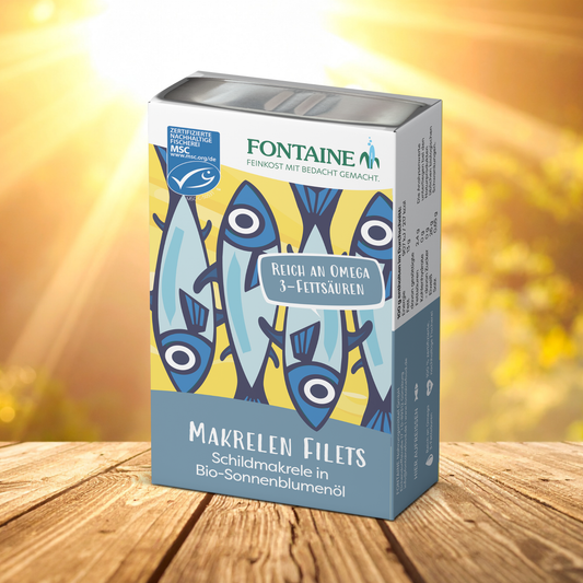 Makrelen Filets - Schildmakrele in Bio-Sonnenblumenöl