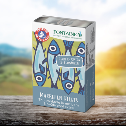 Makrelen Filets Thunmakrele in nativem Bio-Olivenöl extra