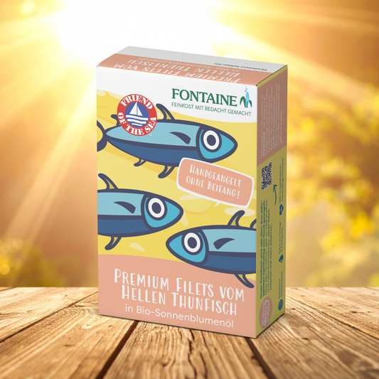 Premium Filets vom Hellen Thunfisch in Bio-Sonnenblumenöl