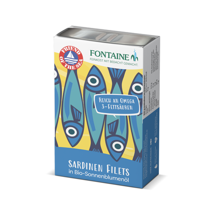 Sardinen Filets in Bio-Sonnenblumenöl