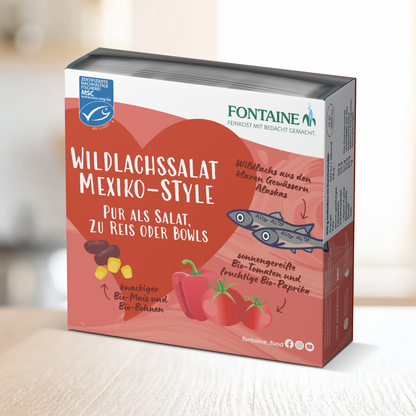 Wildlachssalat Mexiko-Style
